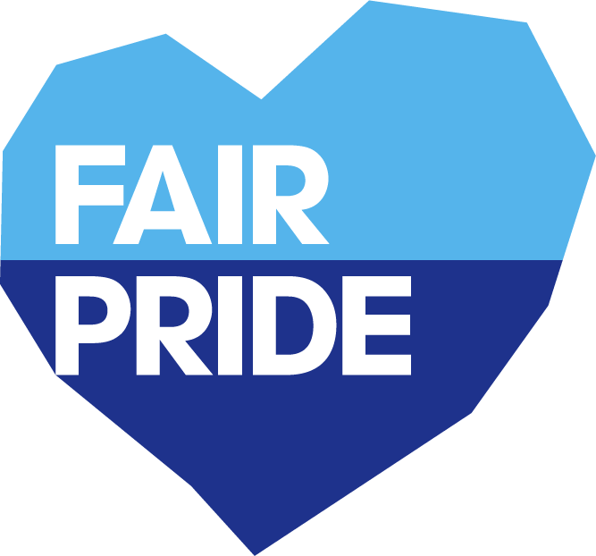 FAIR PRIDEハートのロゴのイメージ